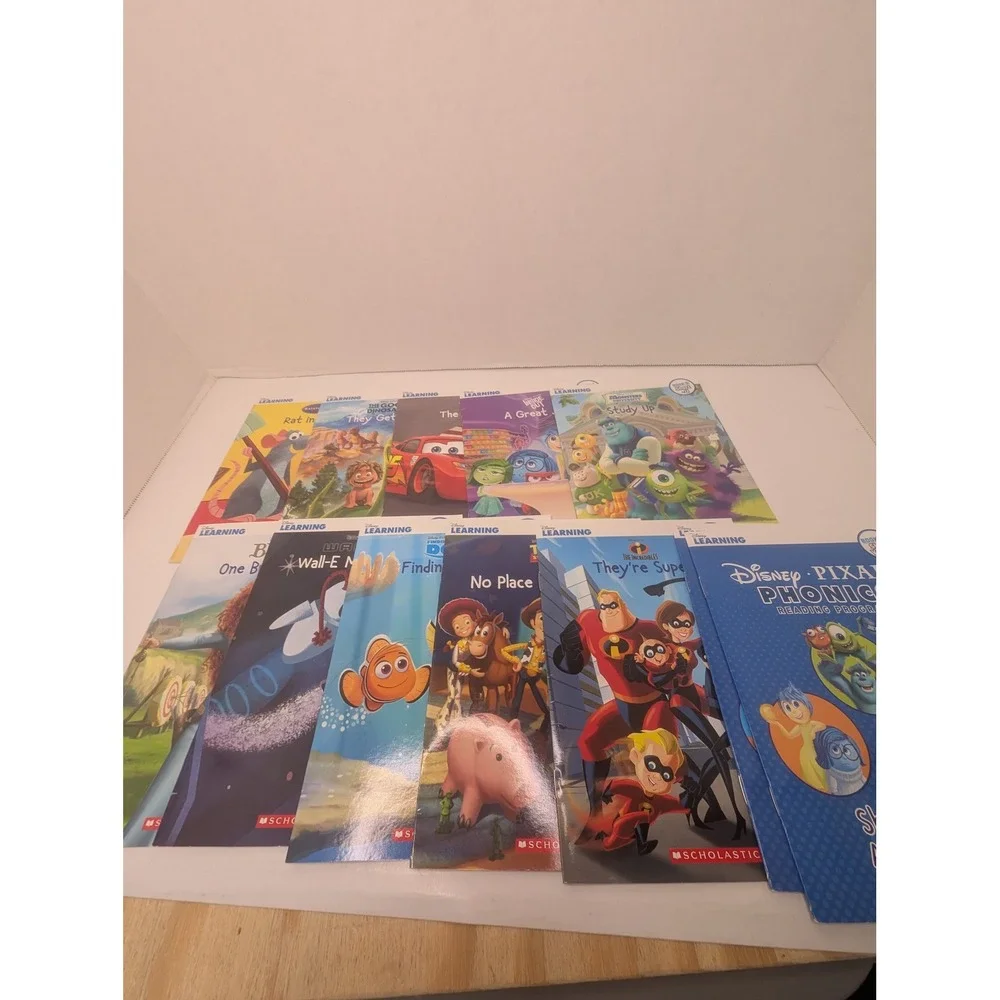 Disney Pixar Phonics Reading Program Scholastic 12 Book Set Kids Learning Early
